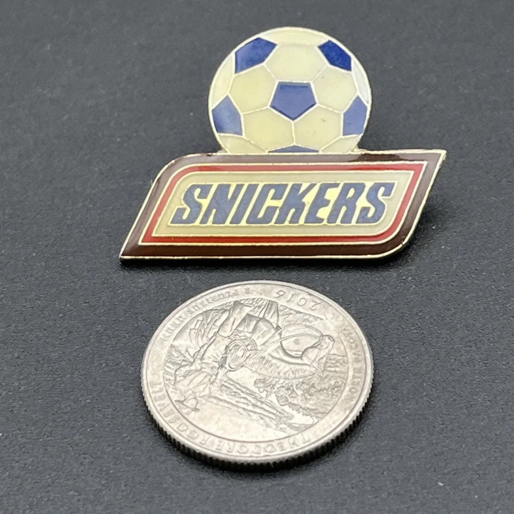 Snickers Candy Bar Soccer Ball‎ Lapel Hat Pin